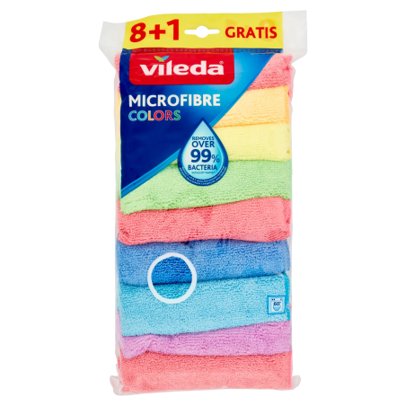 4023103185975Vileda Panno Microfibre Colors 8pz