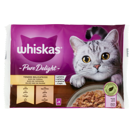 5900951303173Whiskas Cat Pure Delight Delicato 4x85gr