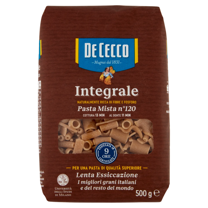 8001250008855De Cecco Integrale n.120 Pasta Mista 500gr