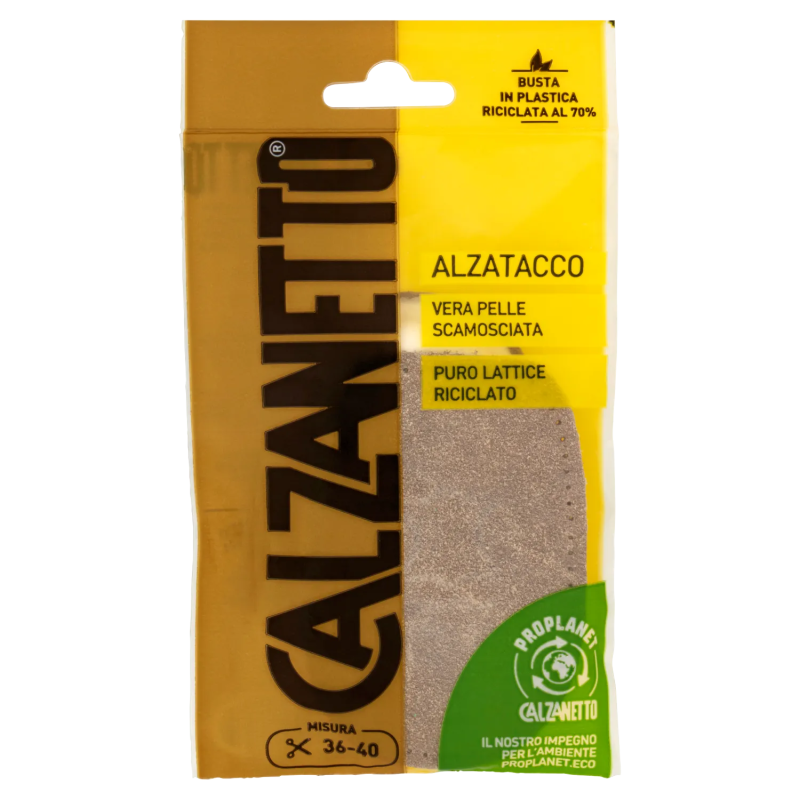 8004235008765Calzanetto Alzatacco Pelle Scamosciata Misura 36/40 2pz
