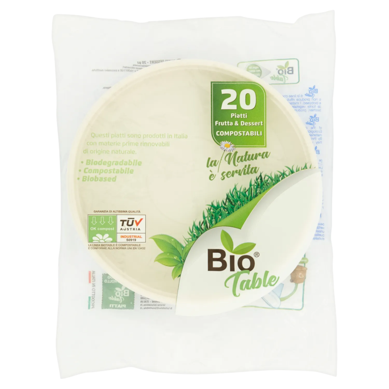 8032532739198Bio Table Piatto Frutta Rigido 20pz 8032532739198Bio Table Piatto Frutta Rigido 20pz