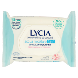 8002340014794Lycia Salviettine Struccanti Acqua Micellare 3in1 20pz