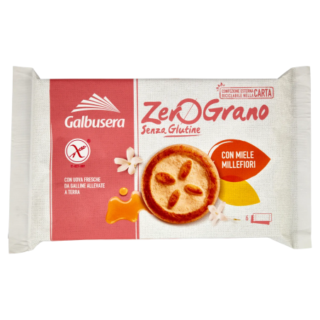 8002190006246Galbusera Zerograno Frollini Con Miele 220gr
