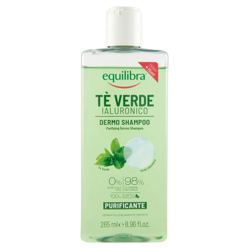 8000137017966Equilibra Shampoo Tè Verde Ialuronico 265ml