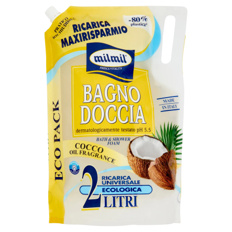 8004120909900Mil Mil Bagno Doccia Eco Ricarica Cocco 2000ml