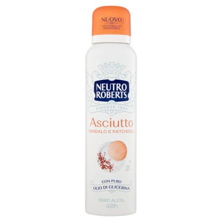 8002410011920Neutro Roberts Deo Spray Asciutto Sandalo e Patchouly 150ml