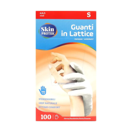 8024151425019Skinprotek Guanti Lattice Small Con Polvere 100pz