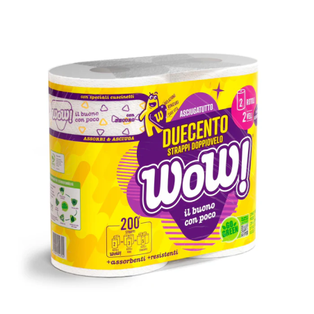 8007091004704Wow Asciugatutto Rotoloni New 2pz