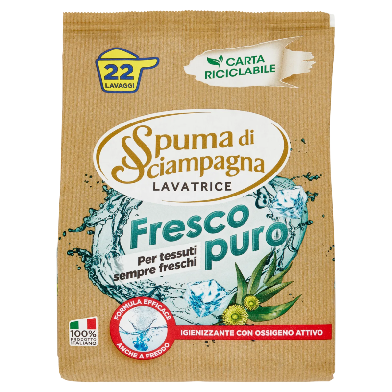 8007750015102Spuma Di Sciampagna Polvere Eco Ricarica Fresco 22 Misurini 990gr