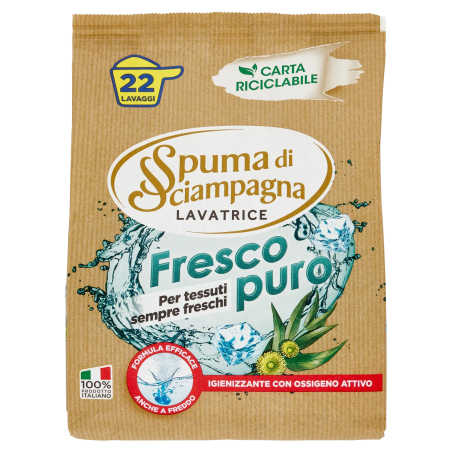 8007750015102Spuma Di Sciampagna Polvere Eco Ricarica Fresco 22 Misurini 990gr