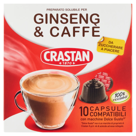 8007100044721Crastan Dolce Gusto Ginseng & caffè Capsule 10pz