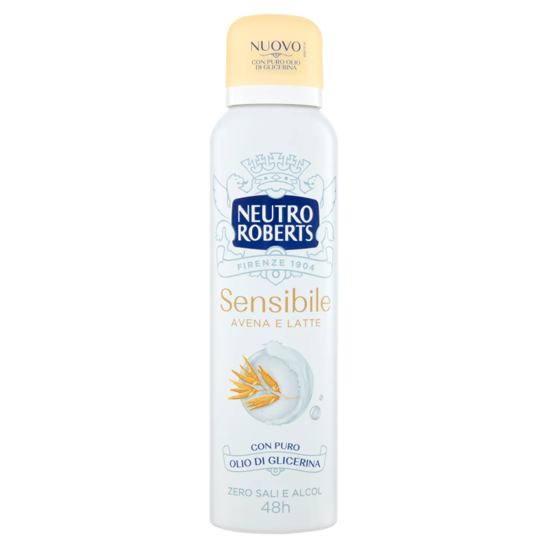 8002410011869Neutro Roberts Deo Spray Sensibile Avena e Latte 150ml