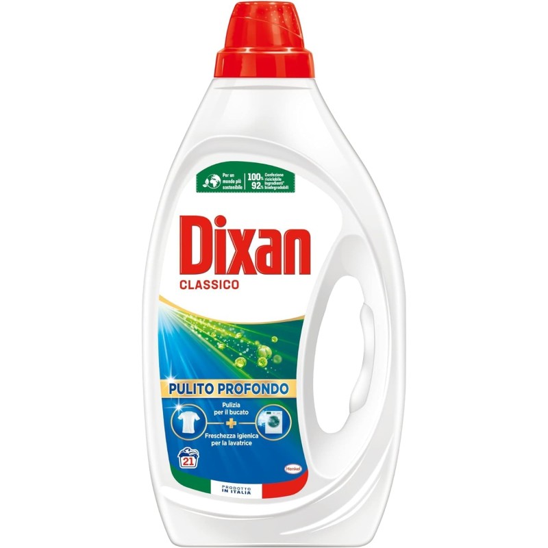 8015100577279Dixan Liquido Lavatrice Classico 21 Misurini 945ml