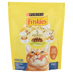 7613035799806Friskies Cat Crocchette Sterilizzati Tacchino Con Verdure 375gr