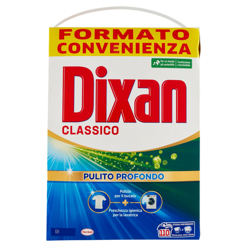 8015100577521Dixan Polvere Classico 110 Misurini 6050gr