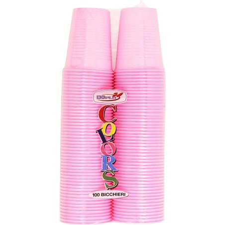 8008650024461Dopla Bicchieri Riutilizzabili Rosa 200ml 100pz