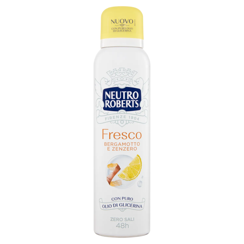 8002410011906Neutro Roberts Deo Spray Fresco Giallo New 150ml
