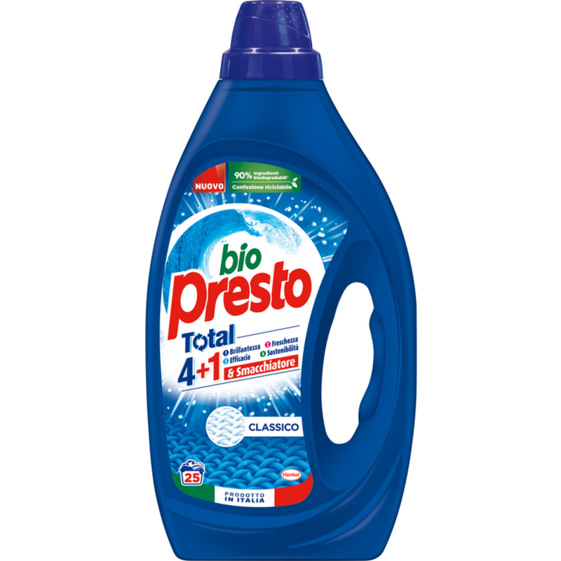 8015100578511Bio Presto Liquido Lavatrice Classico 25 Misurini 1125ml