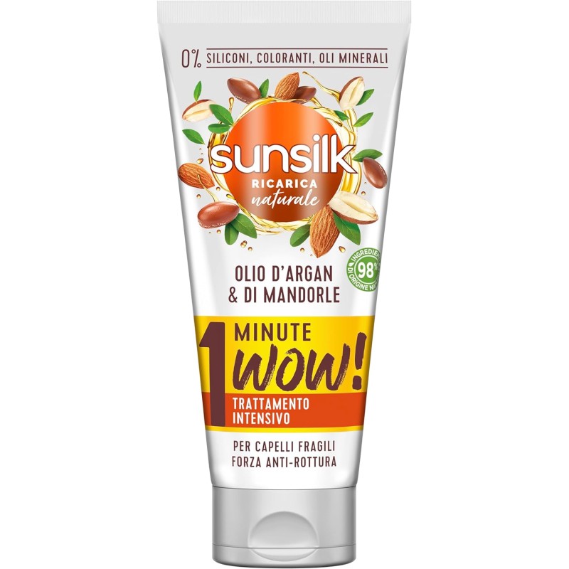 8720181404580Sunsilk Maschera 1 Minuto Olio di Argan e di Mandorle 180ml