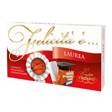 8005085230115Crispo Confetti Mandorla Naturale Laurea - Rossi 1000gr