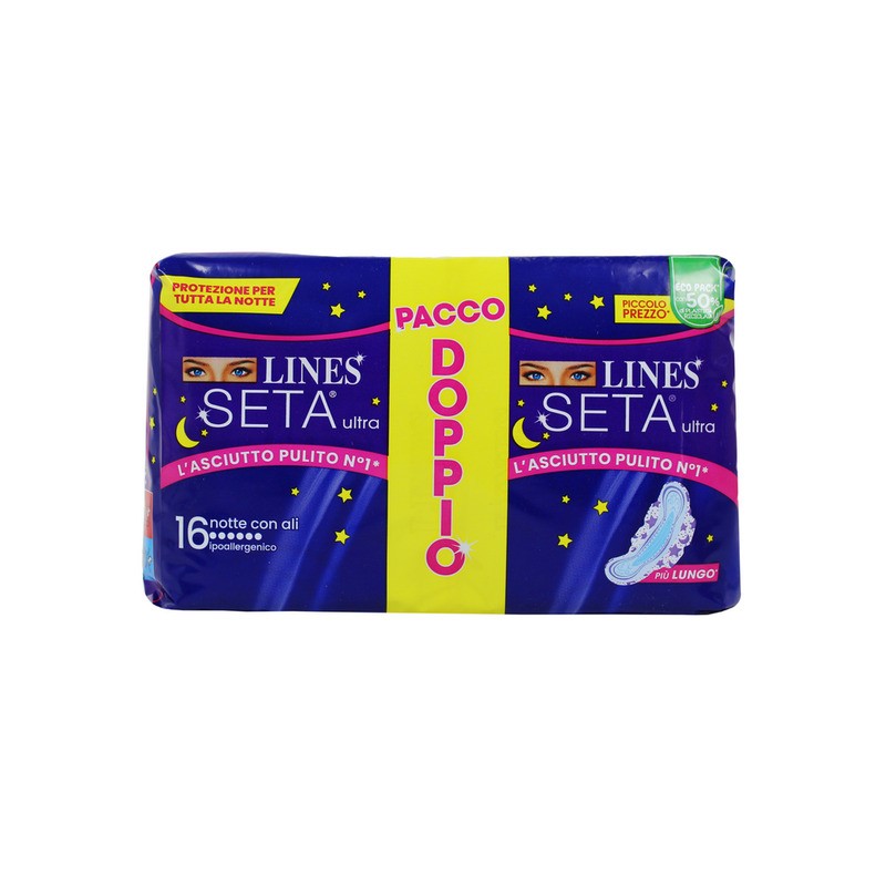 8001480408456Lines Seta Ultra Notte Con Ali New 16pz