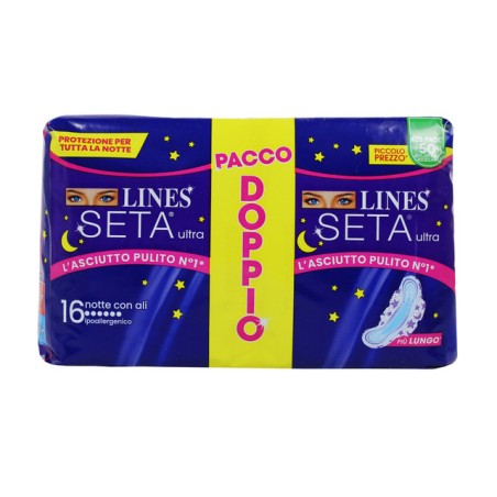 8001480408456Lines Seta Ultra Notte Con Ali New 16pz
