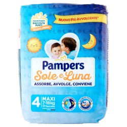 8001480306462Pampers Sole&Luna 7-18kg 17pz