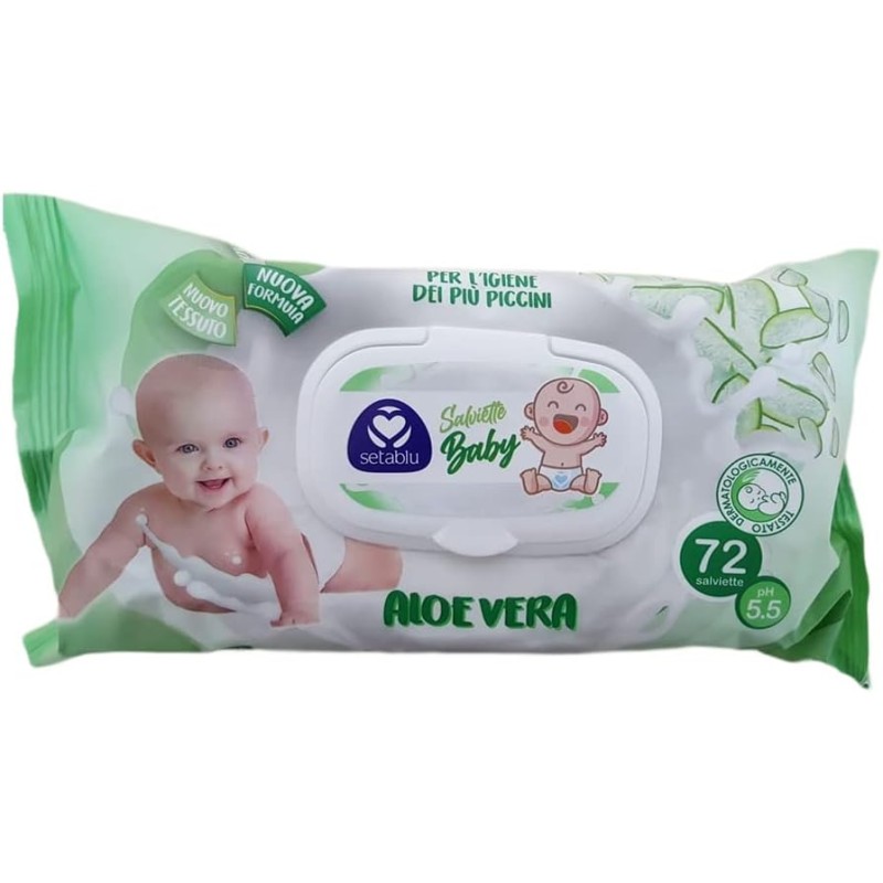8059174590567Setablu Salviettine Baby Aloe Vera 72pz