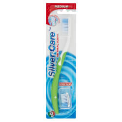 8009315043377Piave Silver Care Spazzolino Antibatterico Medio + Ricambio 1pz