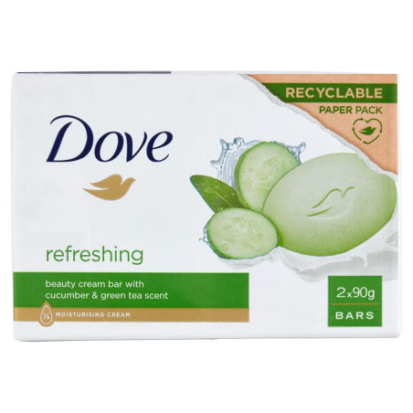 8720181481086Dove Sapone Solido Go Fresh Cetriolo New 2x90gr