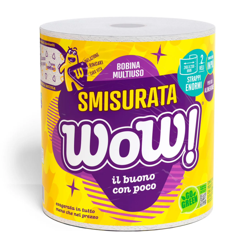 8007091004674Wow Bobina Smisurata 400 Strappi New 1pz 8007091004674Wow Bobina Smisurata 400 Strappi New 1pz