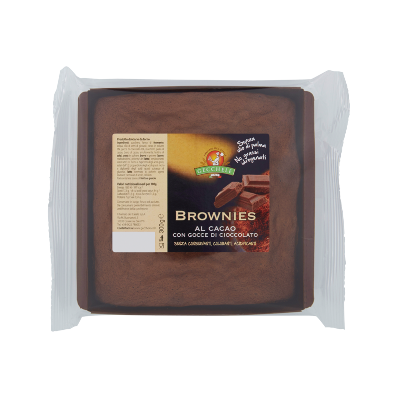 8015854142037Gecchele Brownies Al Cacao Del Casale 300gr