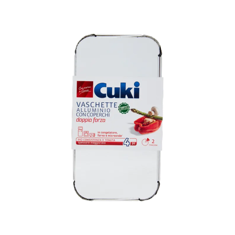 8003980100113Cuki Vaschette Caldo/Gelo R62 2 Porzioni 4pz
