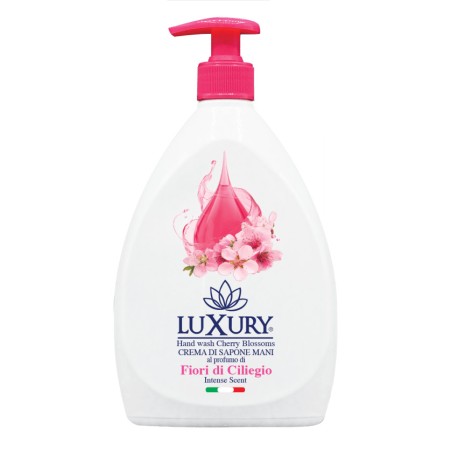 8033447586518Luxury Sapone Liquido Fiori di Ciliegio Con Dispenser 750ml