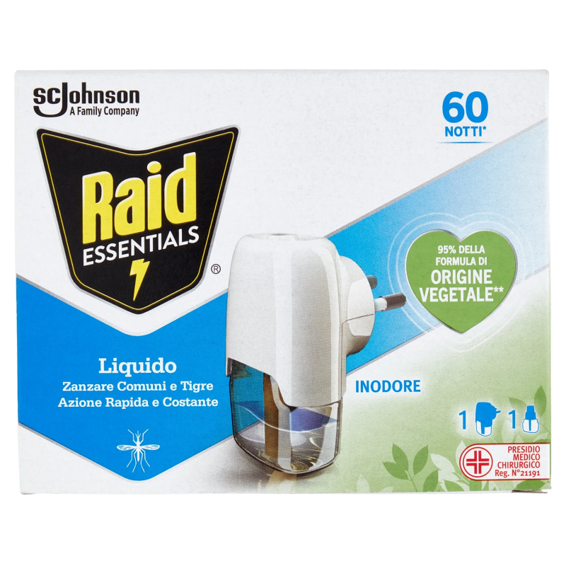 5000204328530Raid Essential Liquido Base 60 Notti 36ml 5000204328530Raid Essential Liquido Base 60 Notti 36ml
