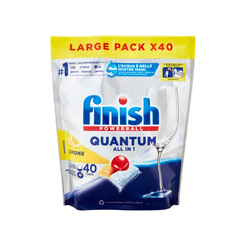 8002910063696Finish Tabs Quantum All In 1 Limone 40pz
