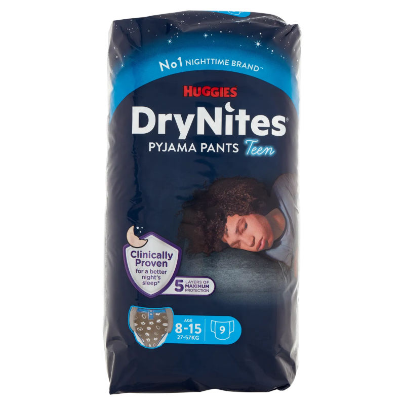 5029053527598Huggies Drynites 8/15 Anni Boy 9pz