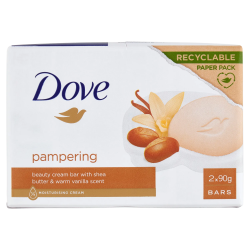 8720181480768Dove Saponette Burro di Karitè e Vaniglia New 2x90gr