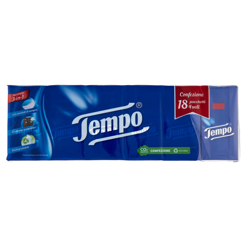 7322540332834Tempo Fazzoletti 15+3pz