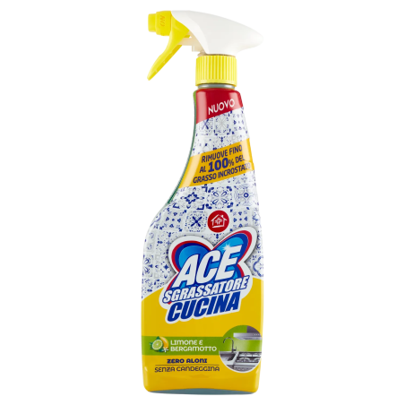 8001480721371Ace Sgrassatore Cucina Limone e Bergamotto Spray 600ml