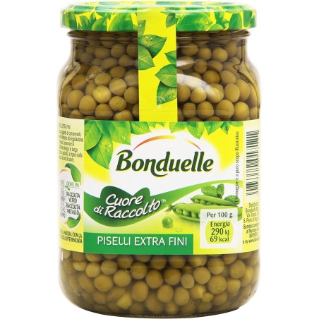 3083680017121Bonduelle Piselli Extra Fini Vetro 580gr