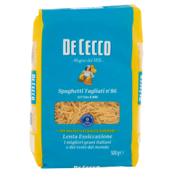 8001250120861De Cecco n.086 Spaghetti Tagliati 500gr