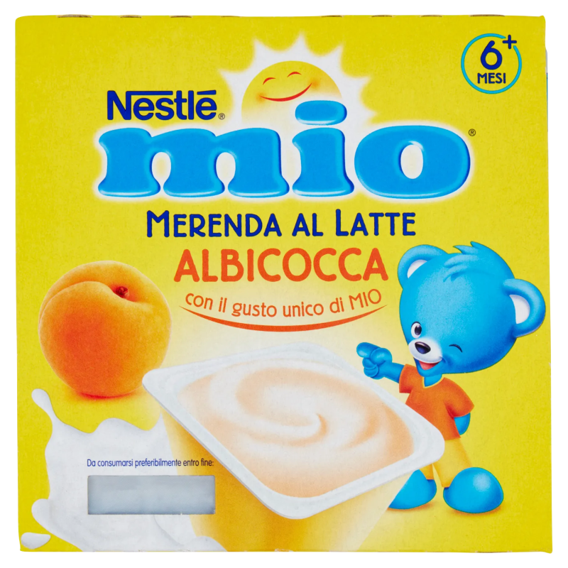 40057804Mio Merenda Latte e Albicocca 4x100gr
