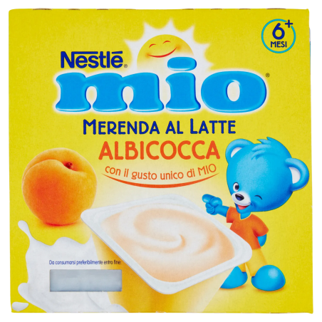 40057804Mio Merenda Latte e Albicocca 4x100gr