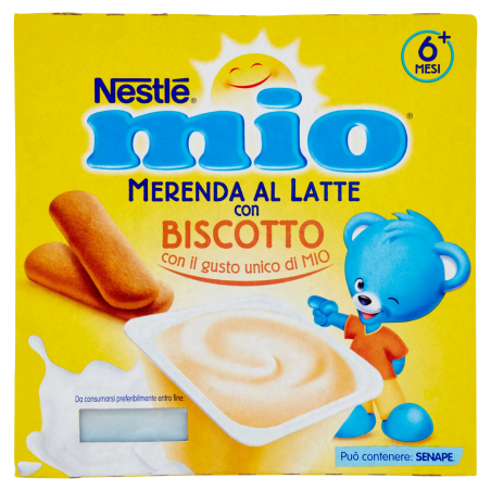 8445290732620Mio Merenda Al LAtte Con Biscotto 4x100gr