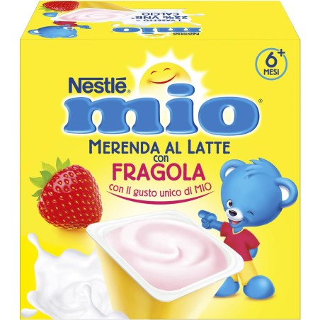7613033780622Mio Merenda Latte Con Fragola 4x100gr
