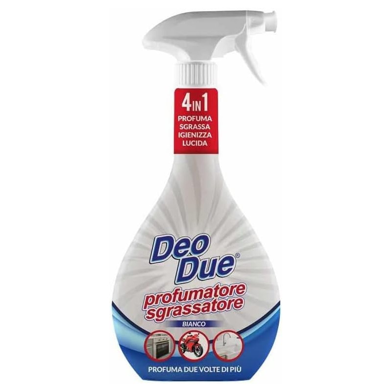 8388776980125Deo Due Sgrassatore Profumatore Bianco Spray 600ml