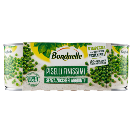 3083680037303Bonduelle Piselli Finissimi 3x160gr