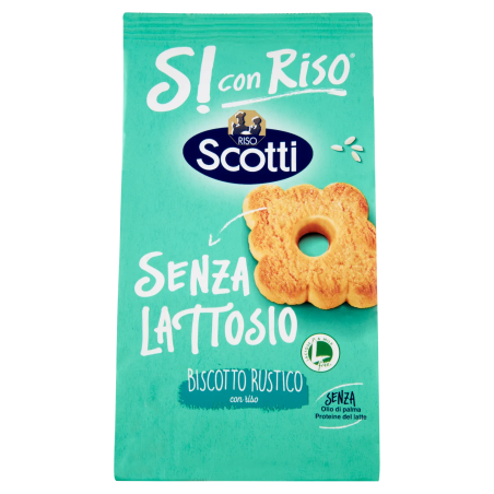 8001860189937Si Con Riso Biscotto Rustico 350gr