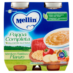 8000050536001Mellin Pappa Completa Manzo 2x250gr
